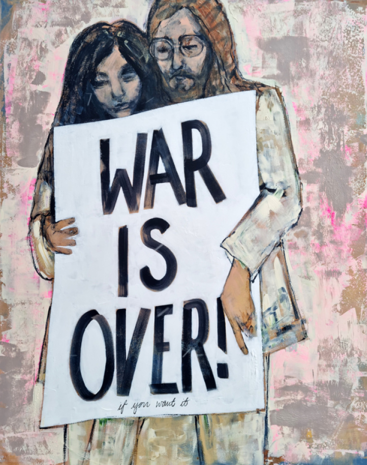 War is over (give peace a chance) i gruppen Alla konstverk / Akryl hos NOA Gallery (100113_War is over)